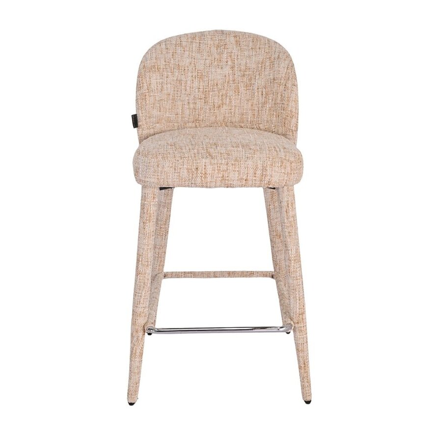 Barkruk Charlie beige chenille 69 cm