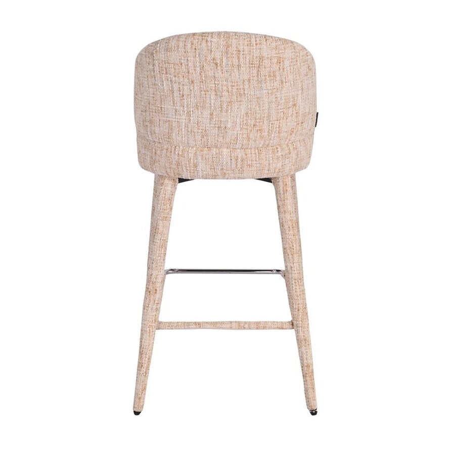 Barkruk Charlie beige chenille 69 cm