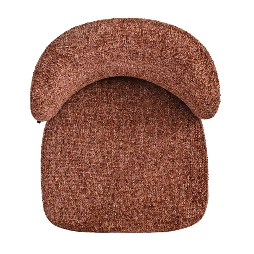 Barkruk Charlie koper chenille 69 cm