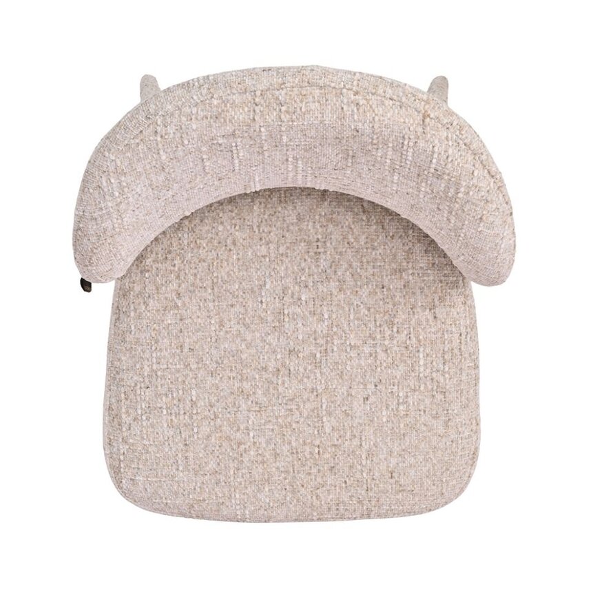 Barkruk Charlie taupe chenille 69 cm
