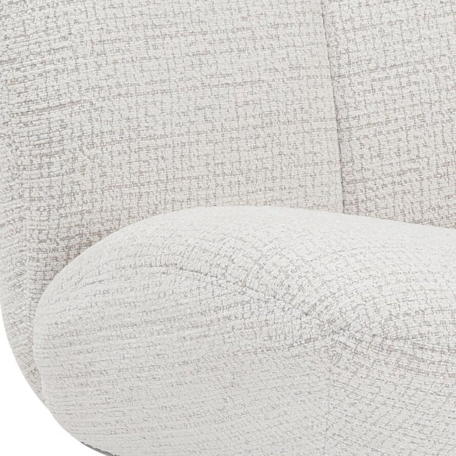 Fauteuil Moira draaibaar polyester beige