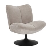 Bronx71 Fauteuil Lise draaibaar chenille taupe