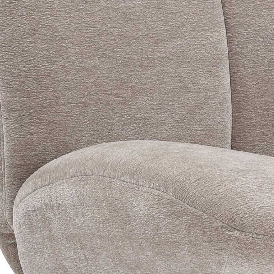 Fauteuil Lise draaibaar chenille taupe