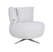 Bronx71 Fauteuil Fallon draaibaar gemêleerde stof beige