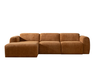 Bronx71 Hoekbank links Maine polyester terracotta