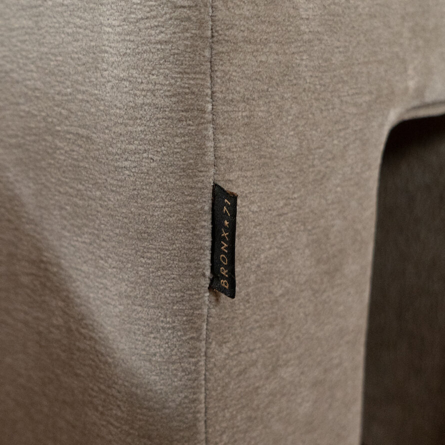 Modulaire hocker Seth chenille taupe