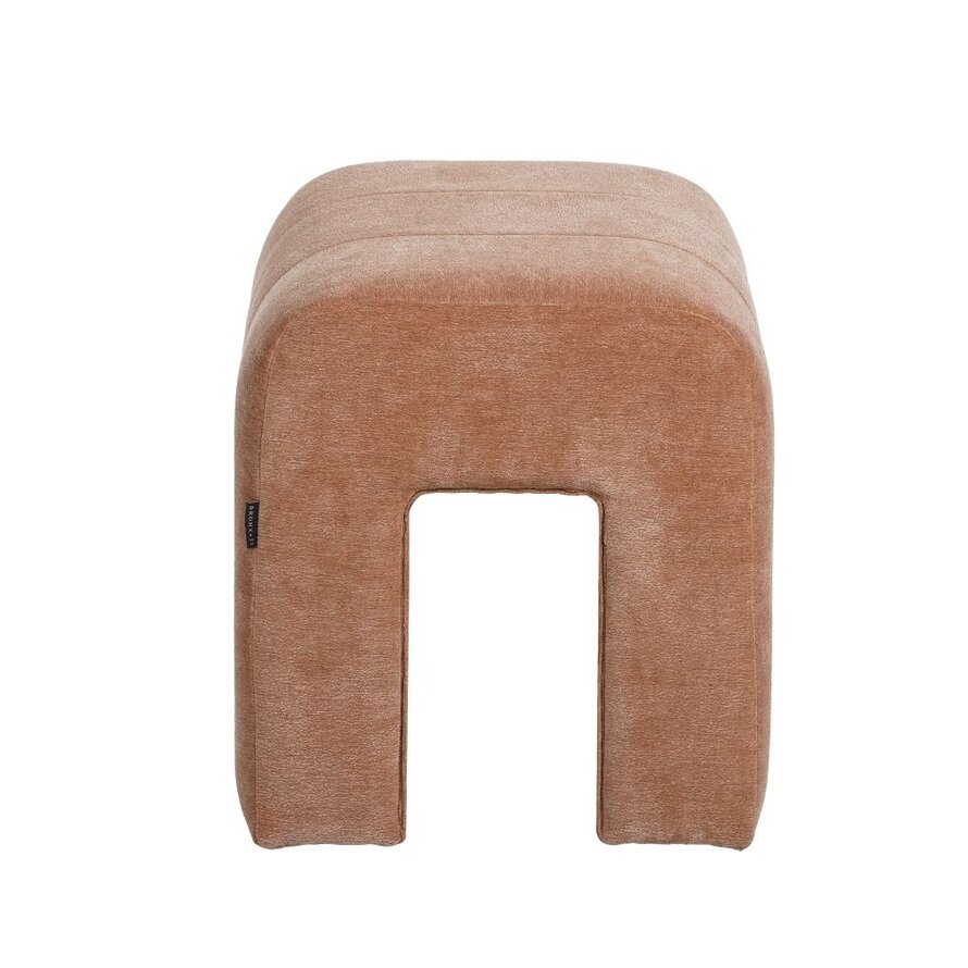 Modulaire hocker Seth chenille terracotta