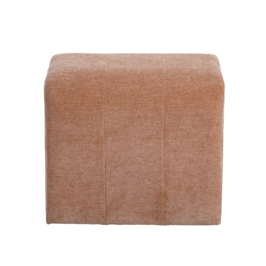 Modulaire hocker Seth chenille terracotta