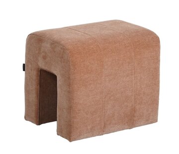 Bronx71 Modulaire hocker Seth chenille terracotta