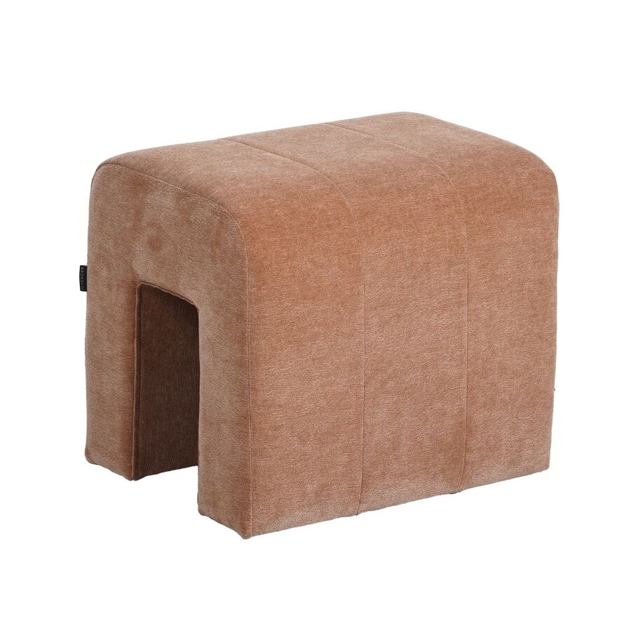 Modulaire hocker Seth chenille terracotta