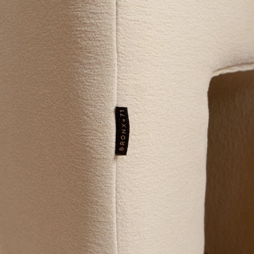 Modulaire hoekhocker Seth chenille off white