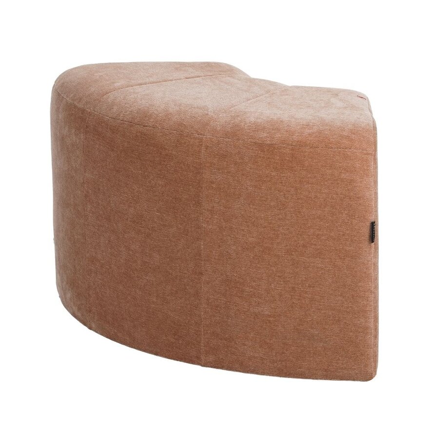 Modulaire hoekhocker Seth chenille teracotta