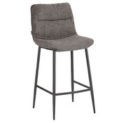 Bronx71 Barkruk Trevi velvet bruin 68 cm