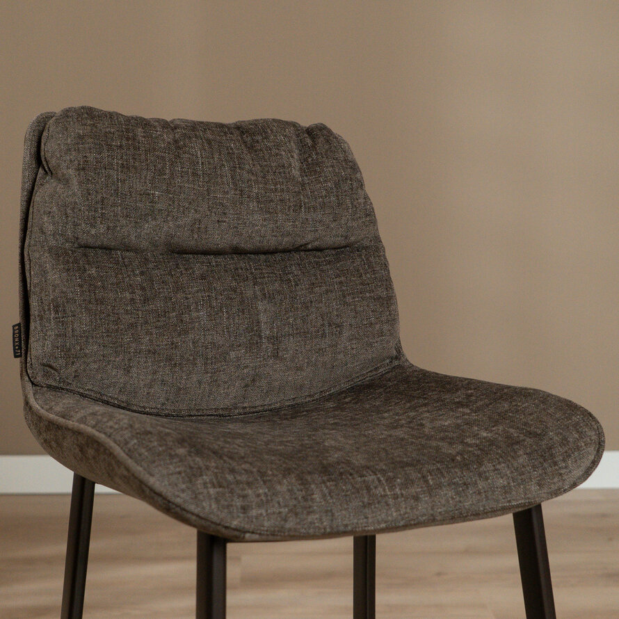 Barkruk Trevi velvet bruin 68 cm
