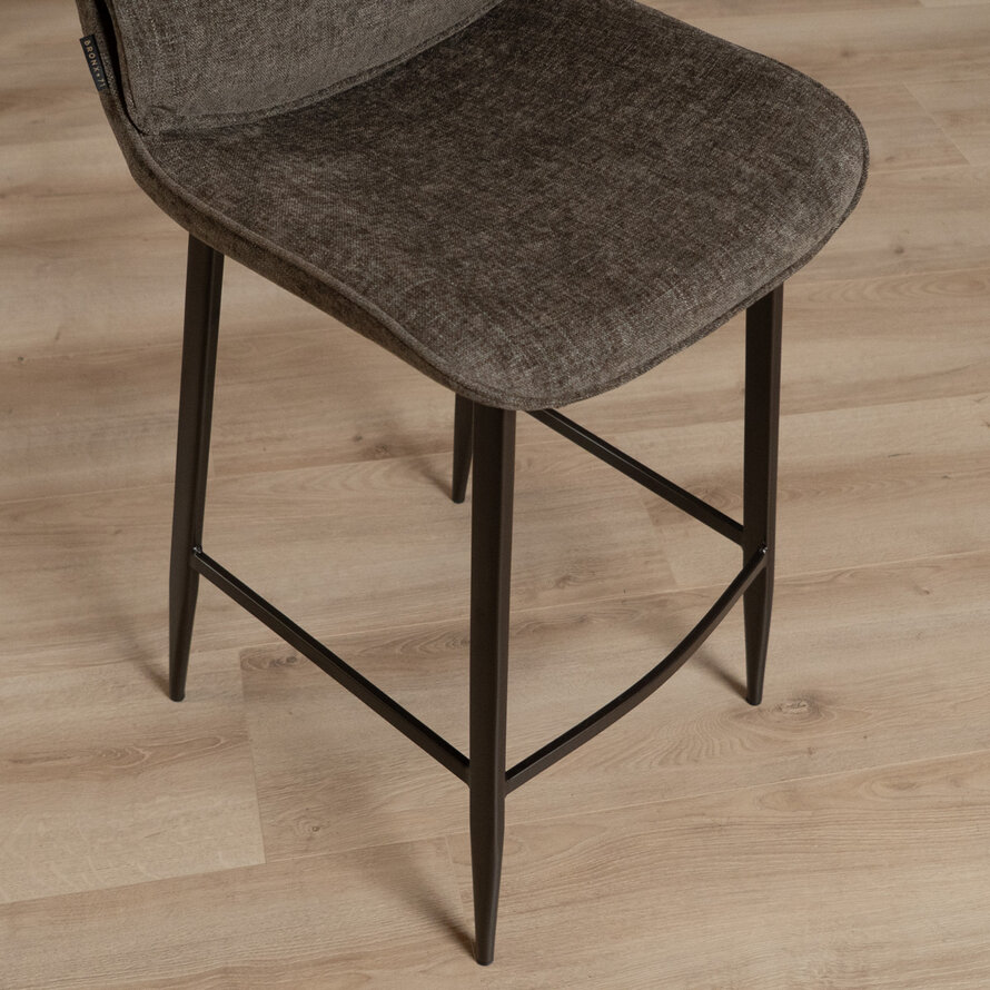 Barkruk Trevi velvet bruin 68 cm