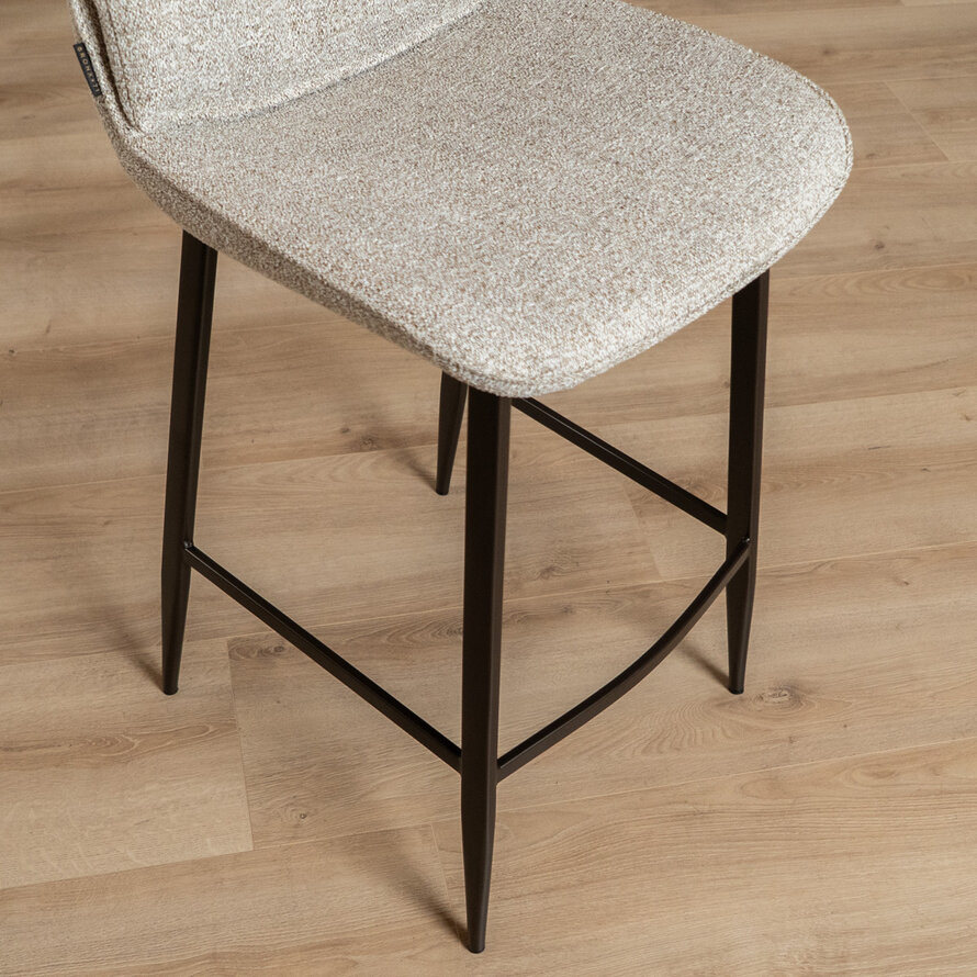 Barkruk Trevi gemêleerd off white/bruin 68 cm