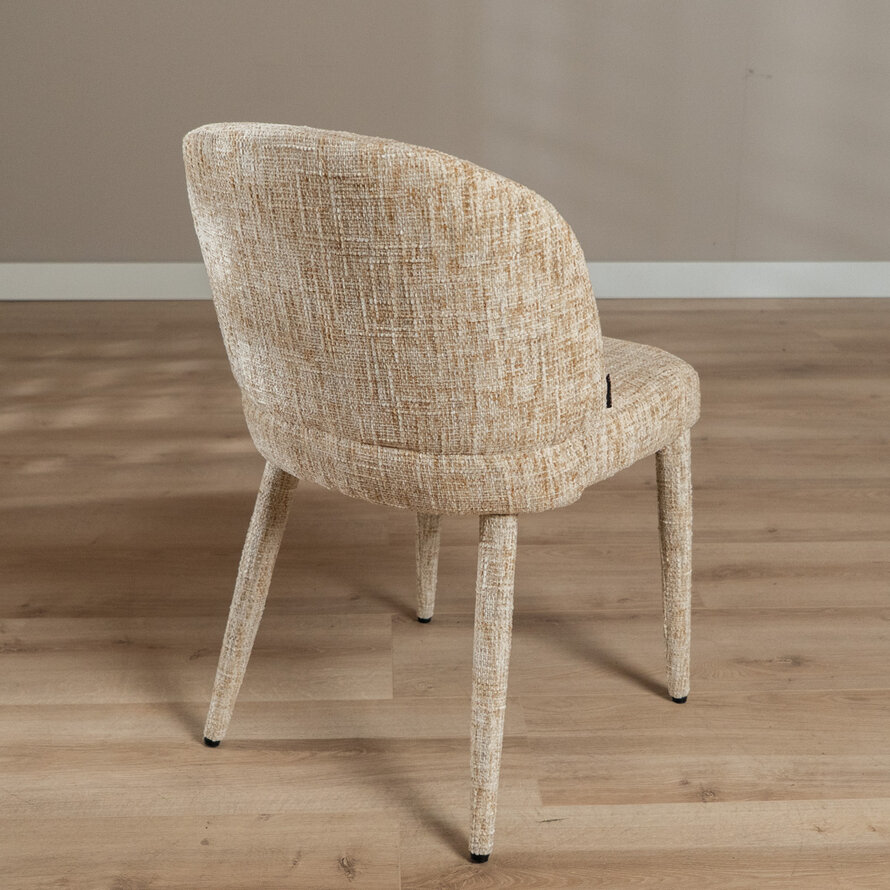 Stoel Charlie chenille beige