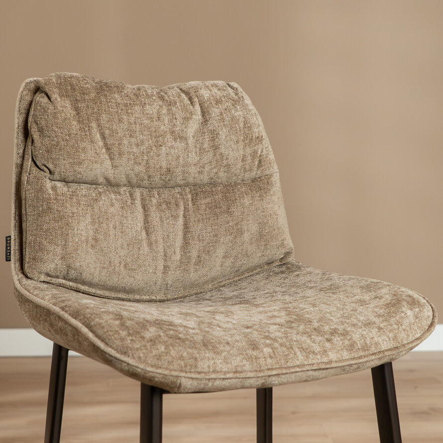 Velvet barkruk Trevi taupe