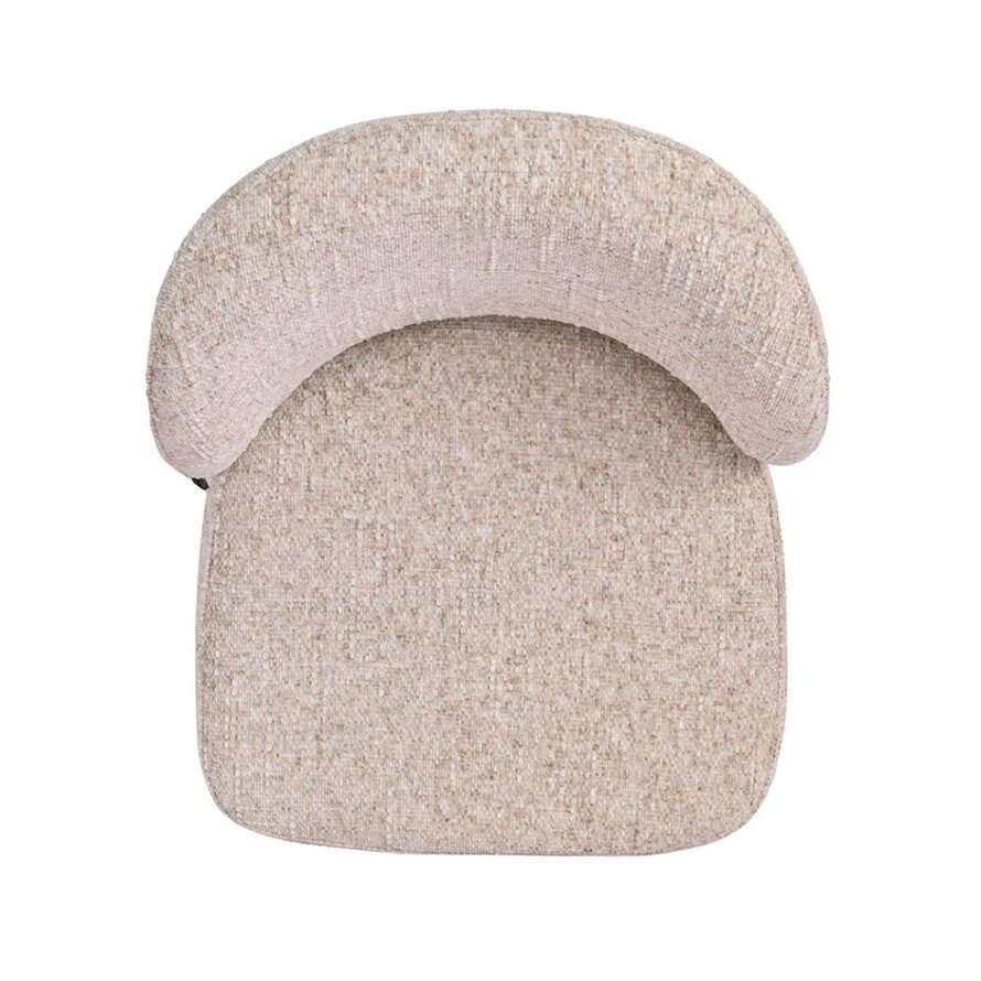 Stoel Charlie chenille taupe
