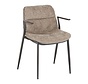 Velvet eetkamerstoel Trevi taupe