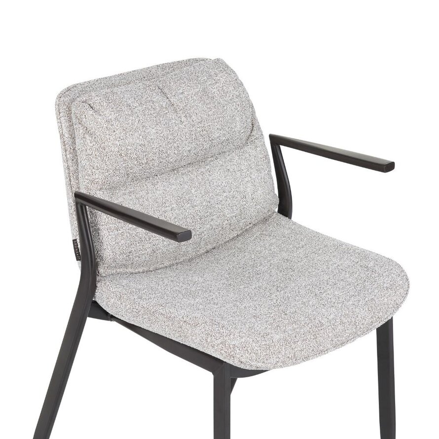 Eetkamerstoel Trevi gemêleerd off white/bruin