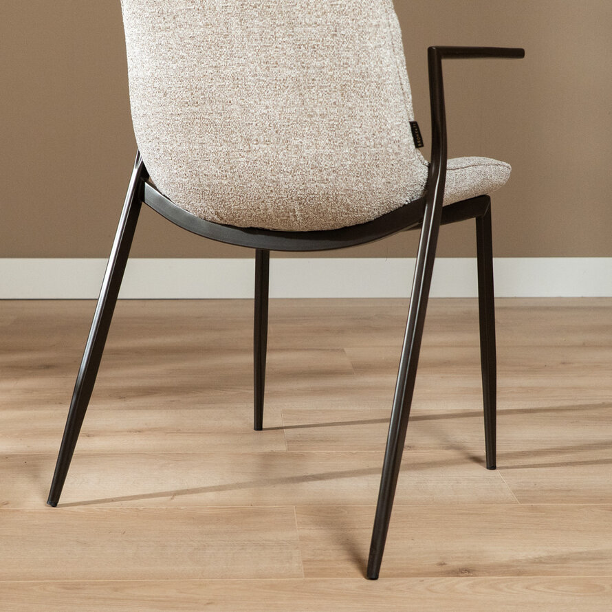 Eetkamerstoel Trevi gemêleerd off white/bruin