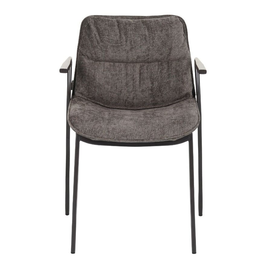 Velvet eetkamerstoel Trevi bruin