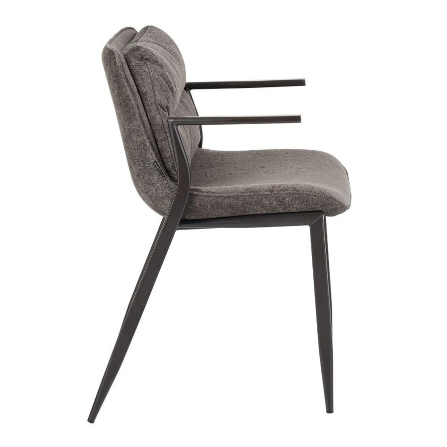 Velvet eetkamerstoel Trevi bruin