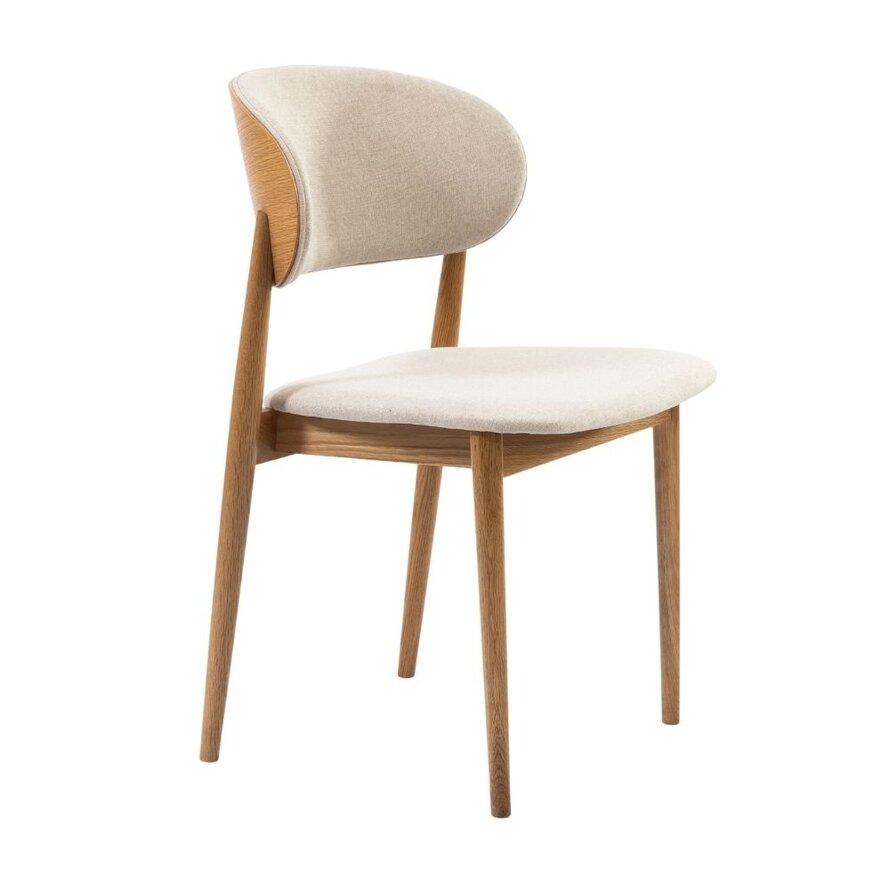 Stoel Bohdi off white linnen
