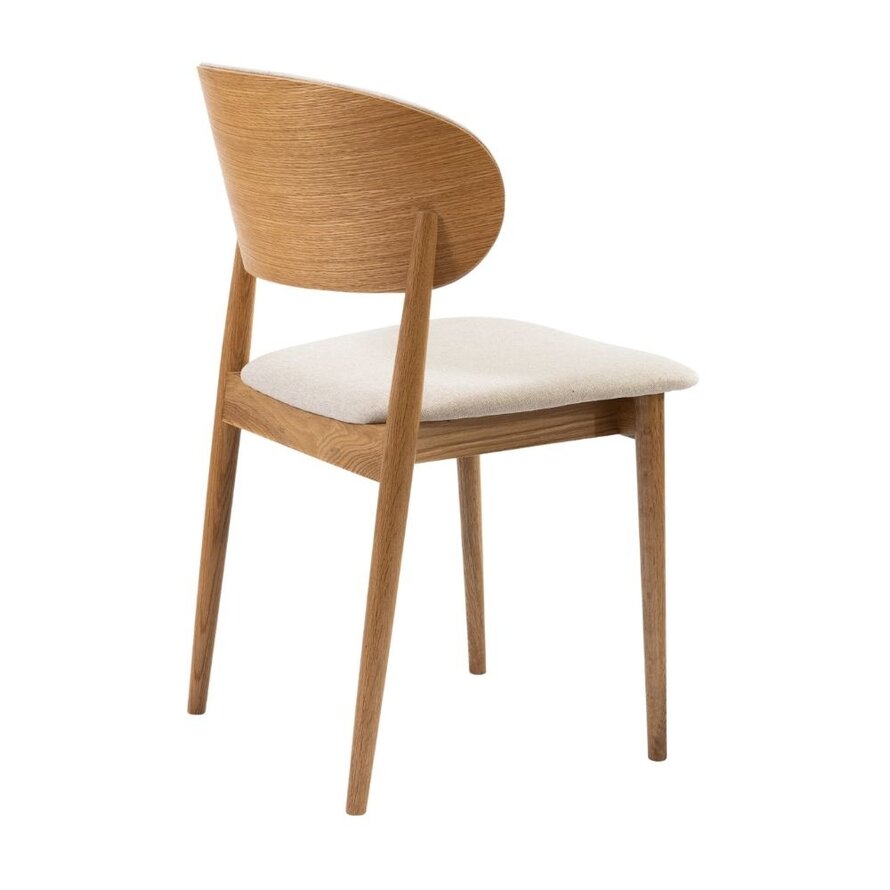 Stoel Bohdi off white linnen