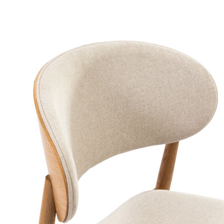 Stoel Bohdi off white linnen