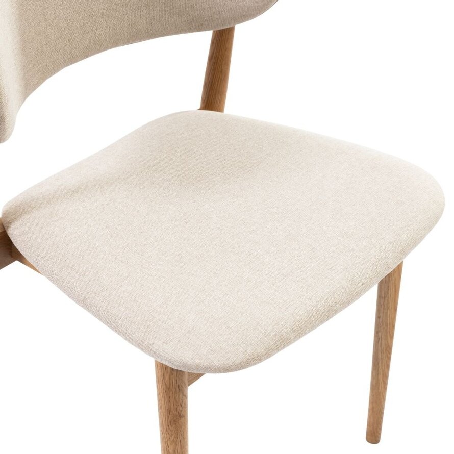 Stoel Bohdi off white linnen