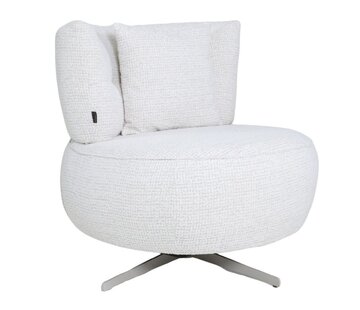 Bronx71 Fauteuil Fallon draaibaar gemêleerde stof beige