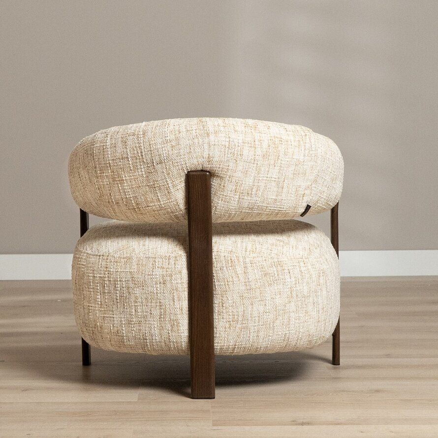 Fauteuil Grace chenille beige