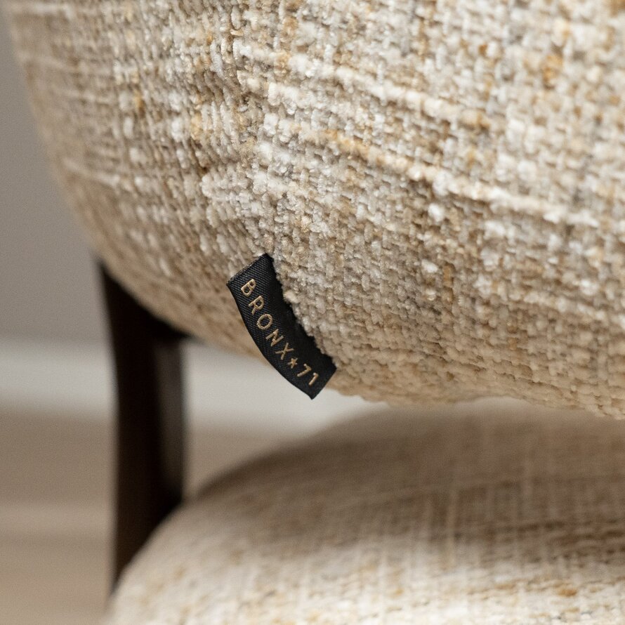 Fauteuil Grace chenille beige