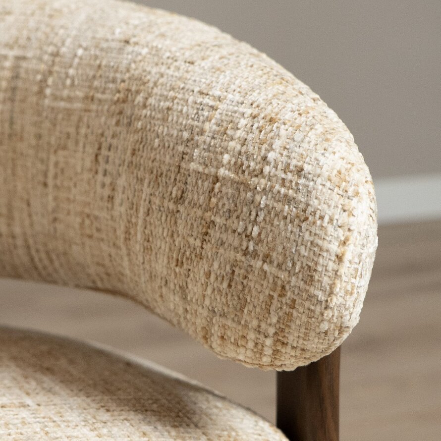 Fauteuil Grace chenille beige