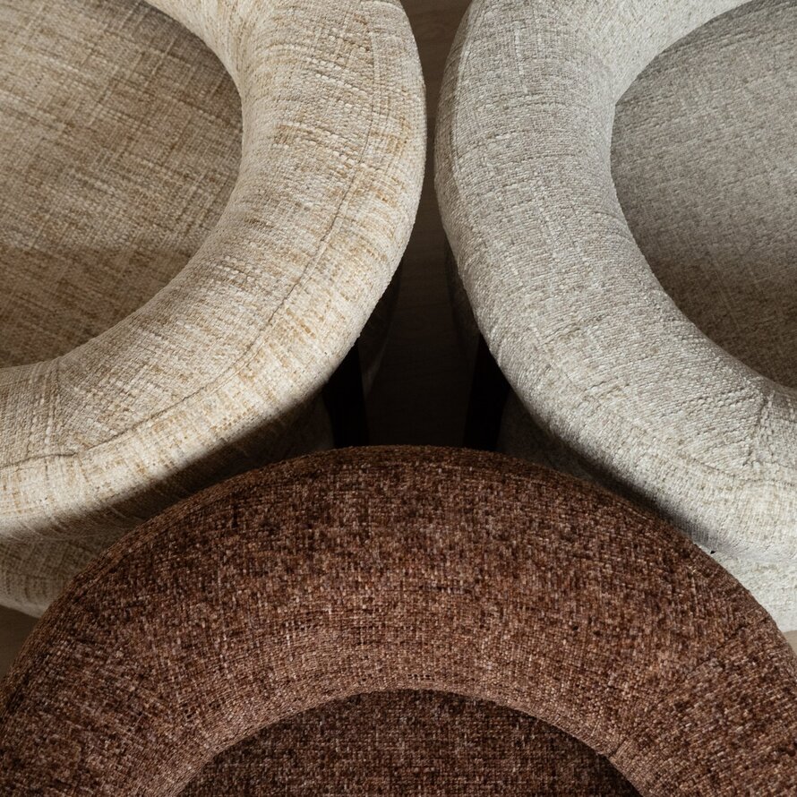 Fauteuil Grace chenille beige
