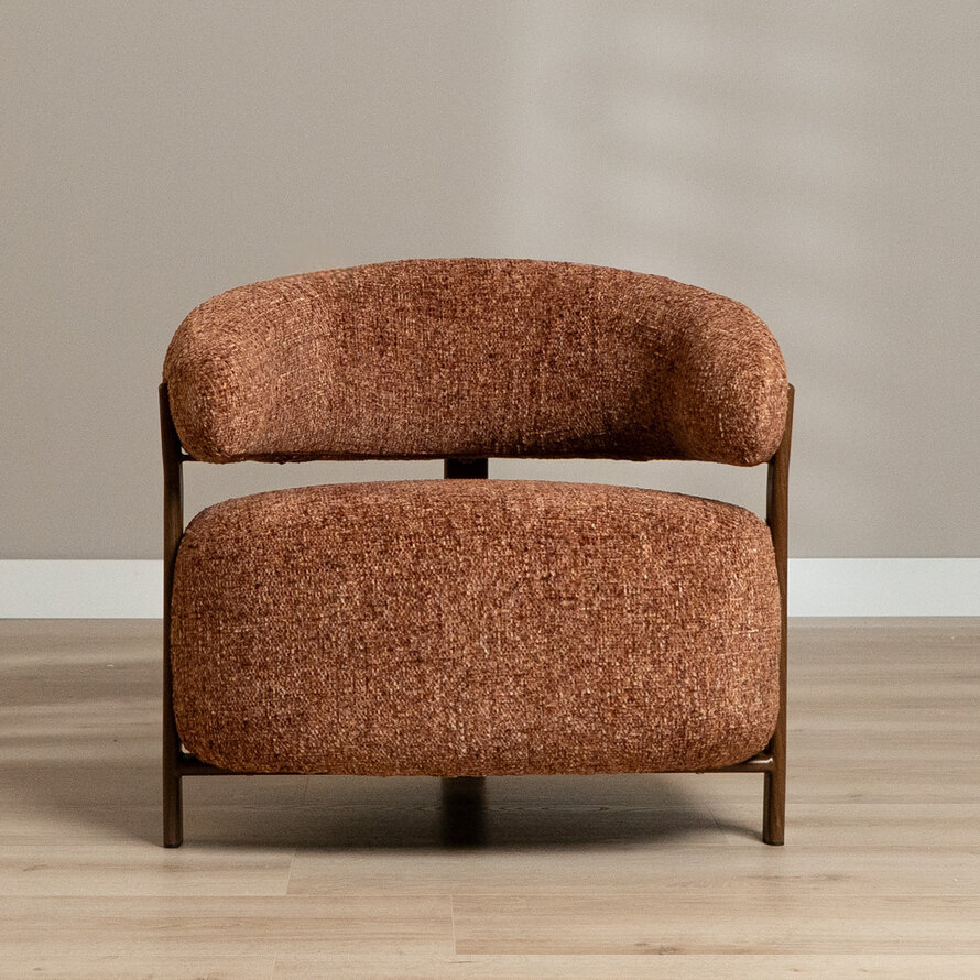 Fauteuil Grace chenille koper