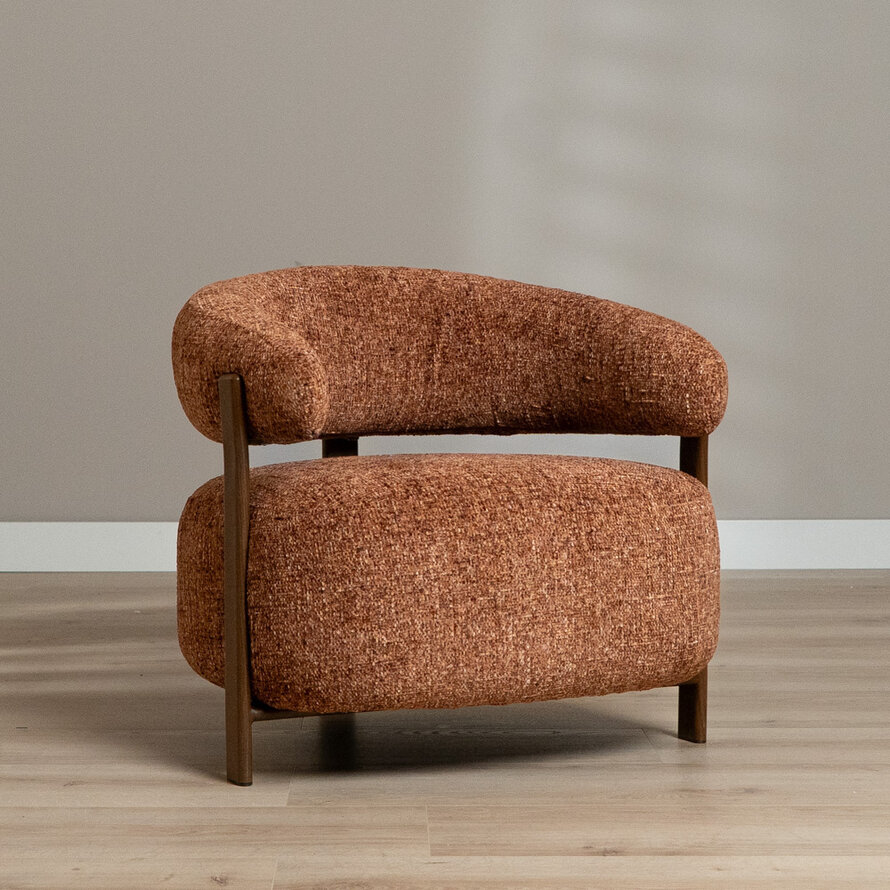 Fauteuil Grace chenille koper