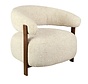 Fauteuil Grace chenille taupe