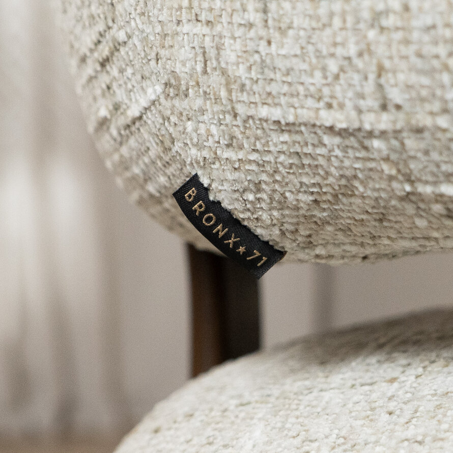 Fauteuil Grace chenille taupe