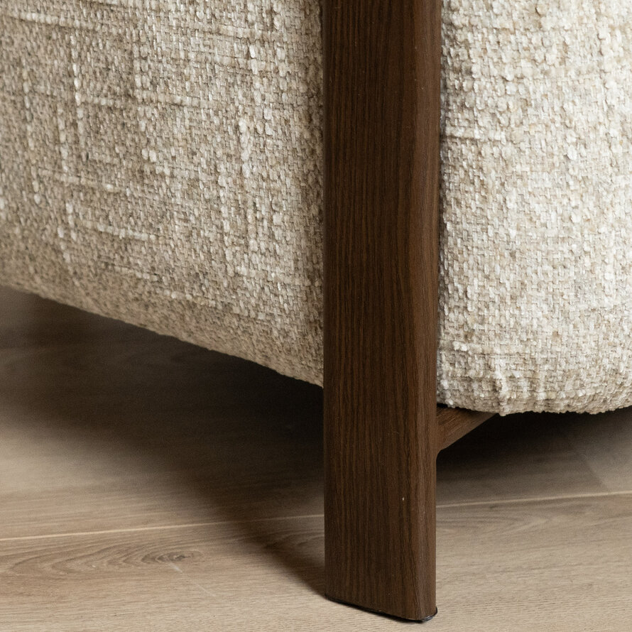 Fauteuil Grace chenille taupe