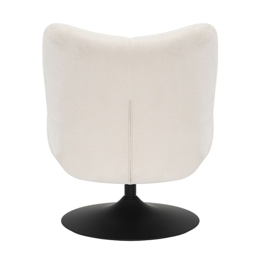 Fauteuil Lise draaibaar chenille off white
