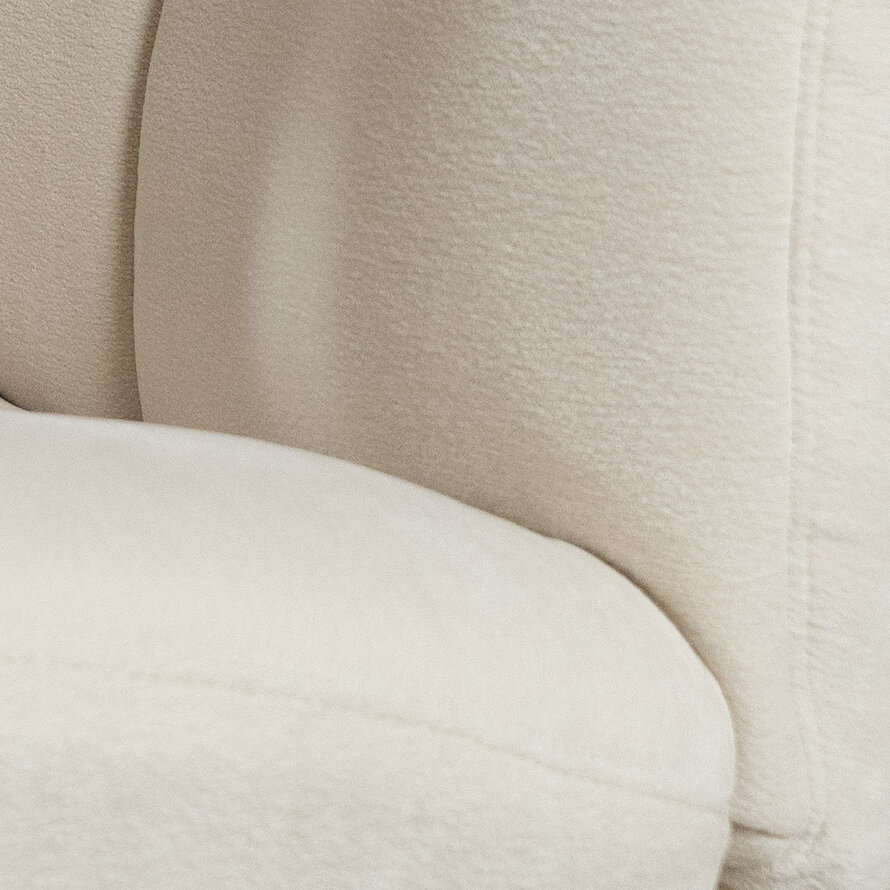 Fauteuil Lise draaibaar chenille off white