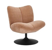 Bronx71 Fauteuil Lise draaibaar chenille terracotta