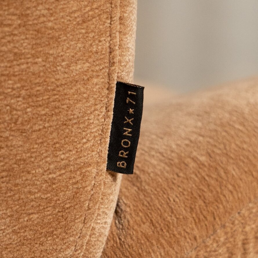 Fauteuil Lise draaibaar chenille terracotta