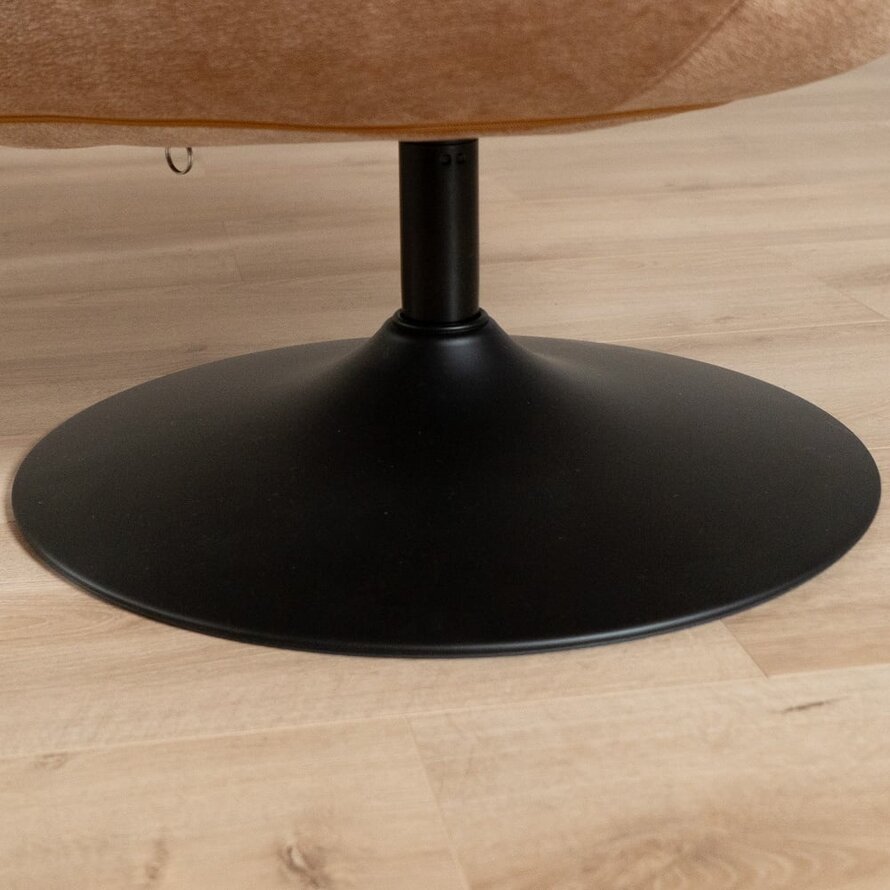 Fauteuil Lise draaibaar chenille terracotta