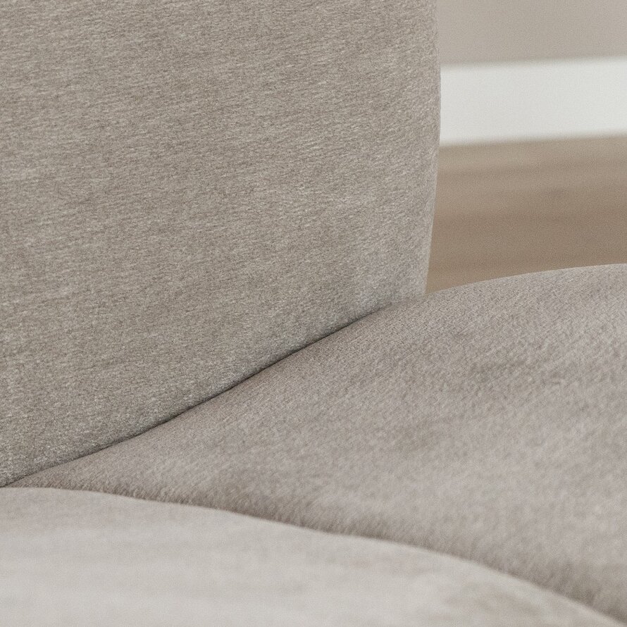 Fauteuil Lise draaibaar chenille taupe