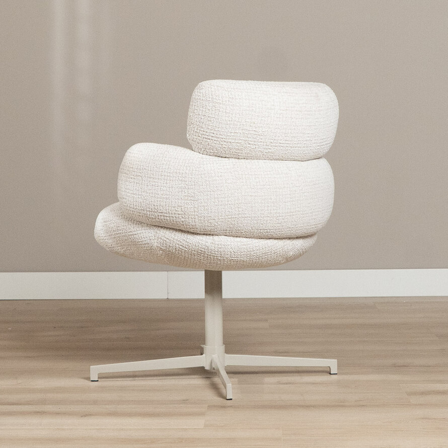 Draaibare stoel Coco polyester beige
