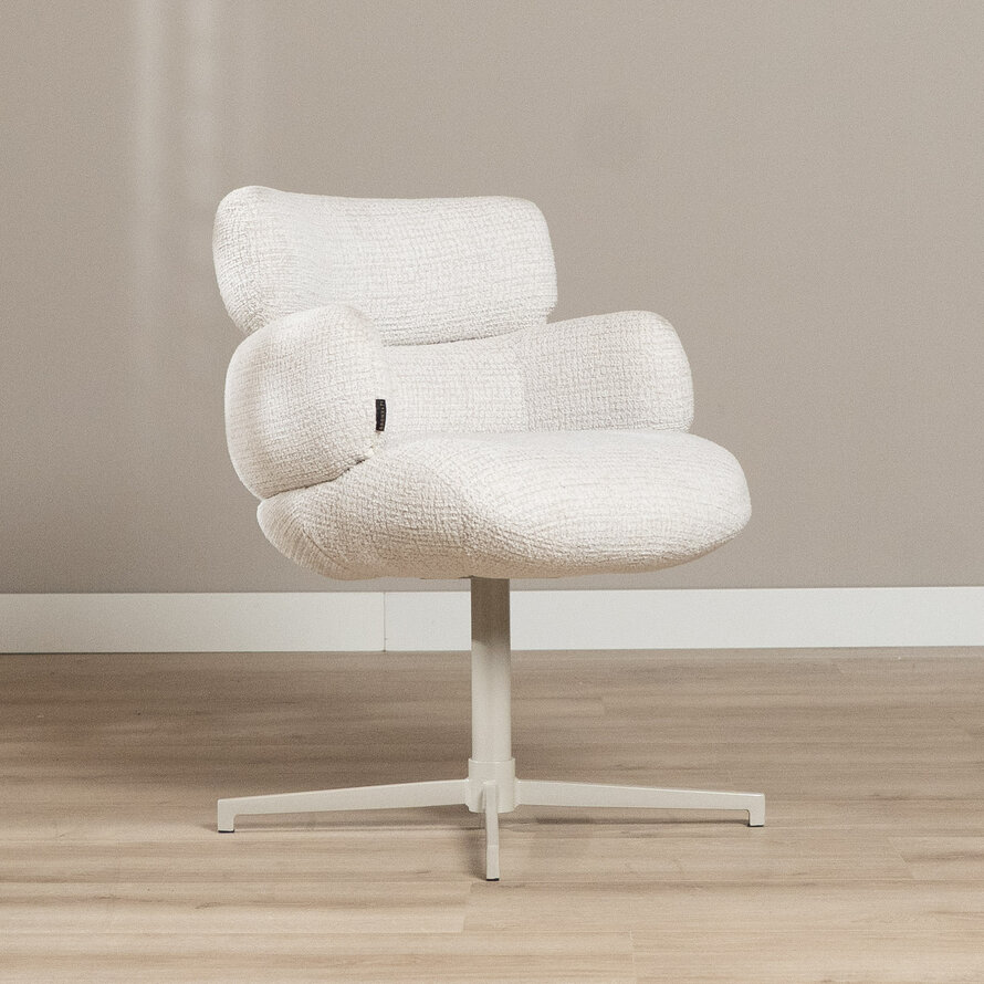 Draaibare stoel Coco polyester beige